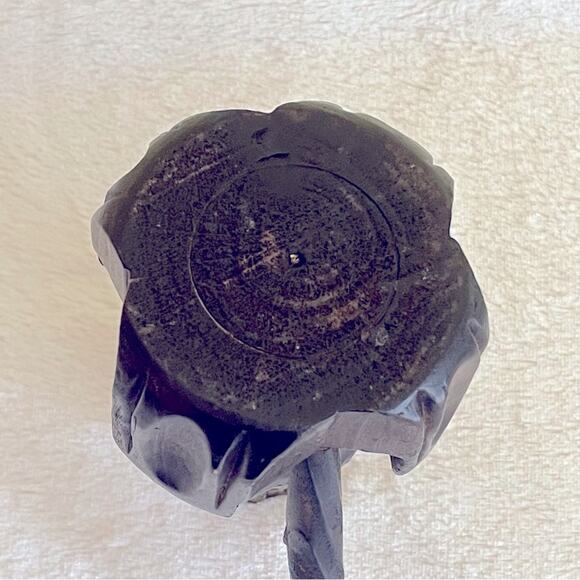 Vintage Hand Carved Wooden Candle Holder Handle Candlestick - Picture 5 of 11